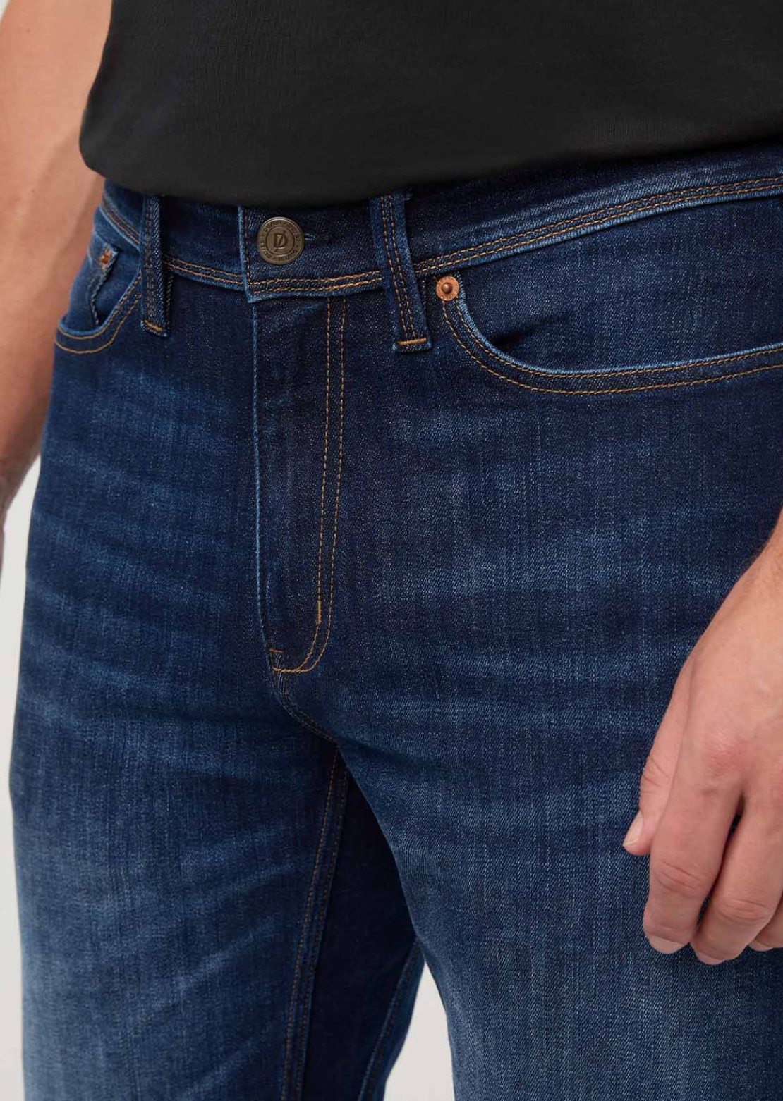 DUER Men's Performance Denim+ Relaxed Straight Pants Heritage Indigo