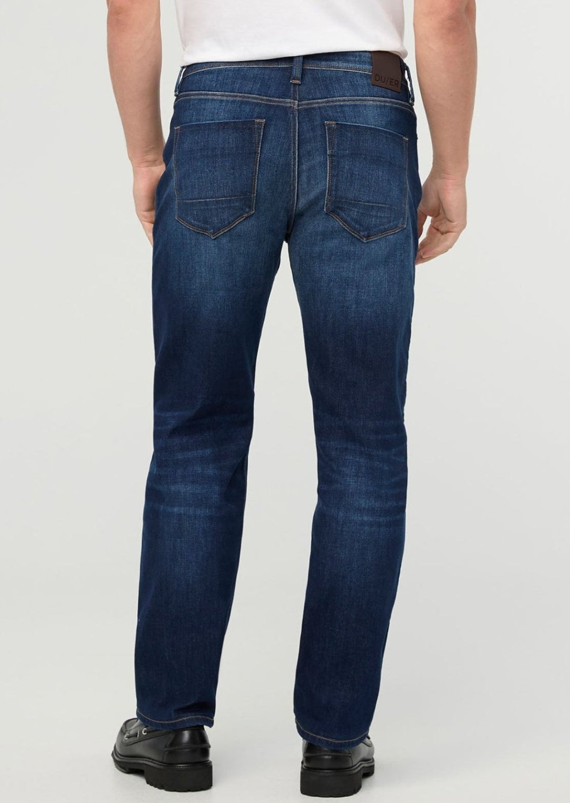 DUER Men's Performance Denim+ Straight Pants Heritage Indigo