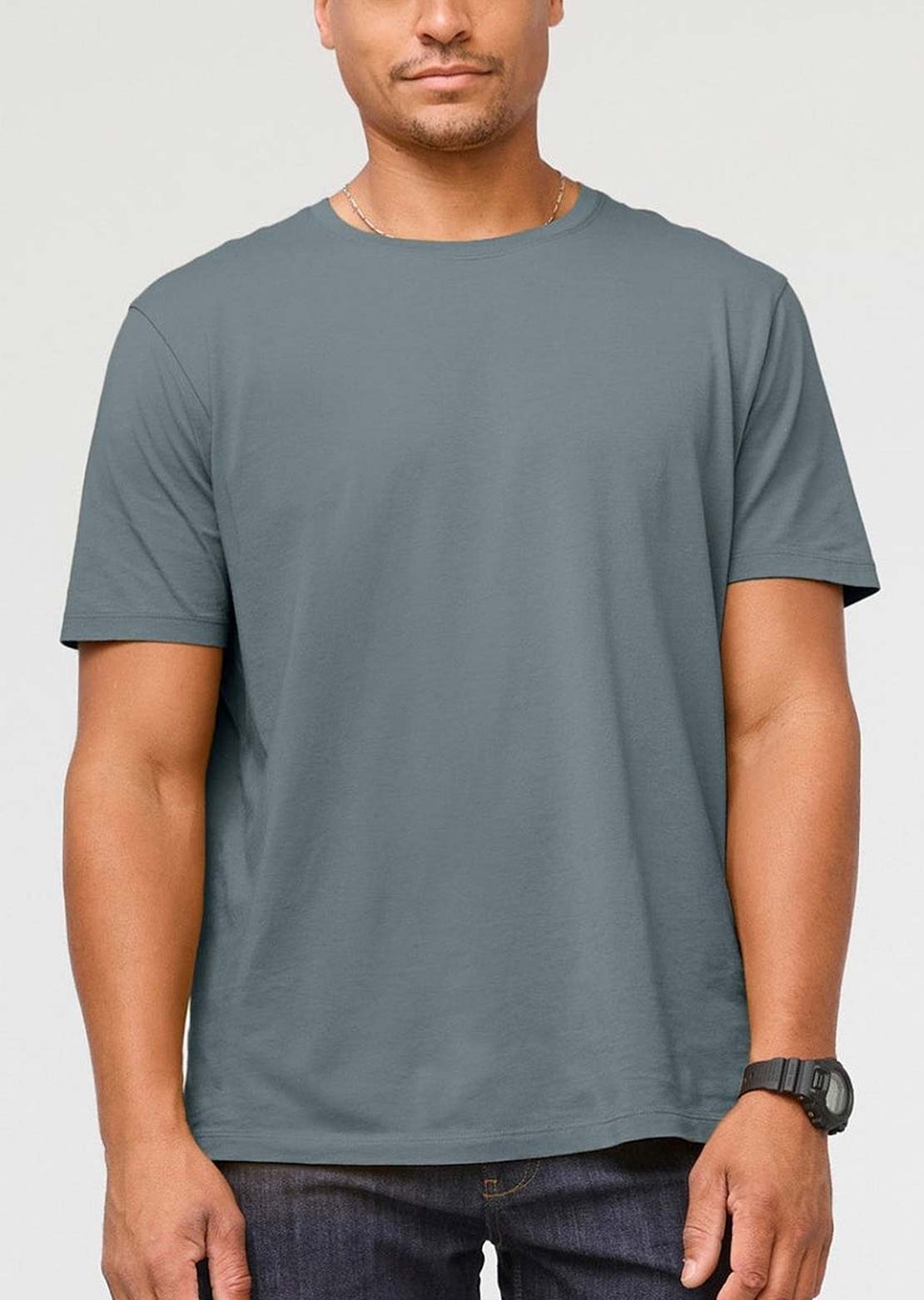 DUER Men's PurePima T-Shirt Stone Blue