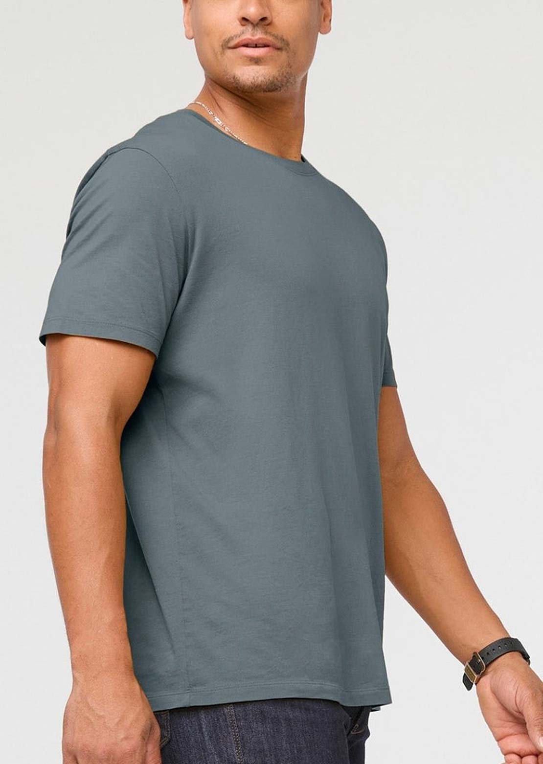 DUER Men's PurePima T-Shirt Stone Blue