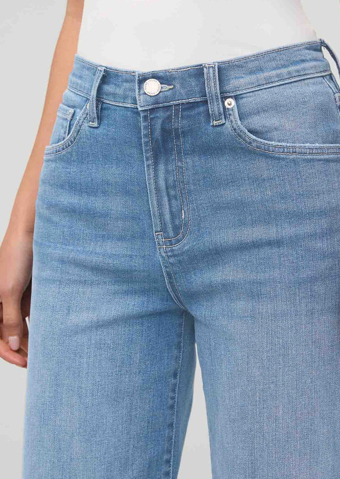 DUER Women's Performance Denim+ High Rise Wide Leg Pants Vintage Seaside