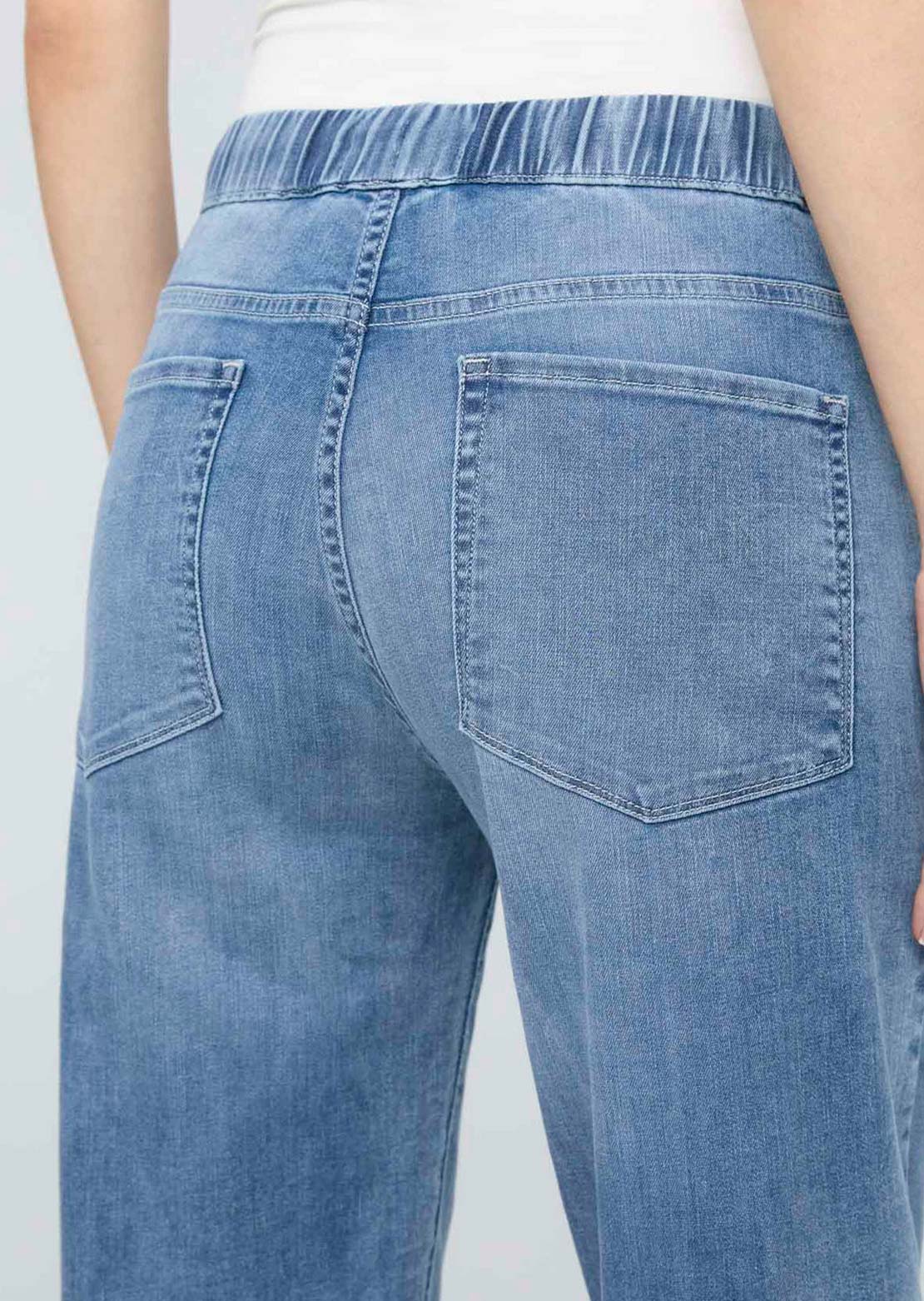 DUER Women's Performance Denim Lite Harbour Pants Light Stone