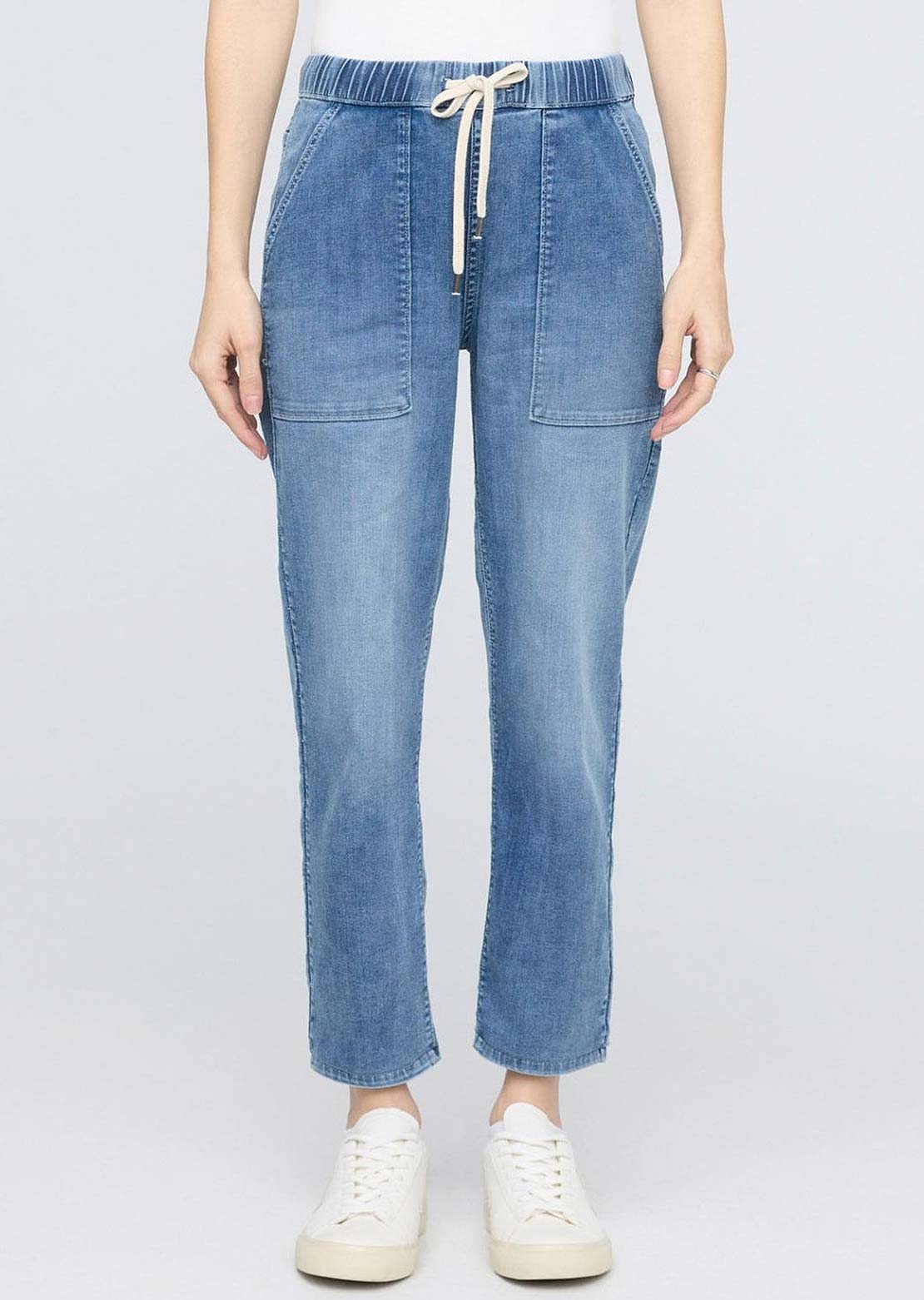 DUER Women's Performance Denim Lite Harbour Pants Light Stone