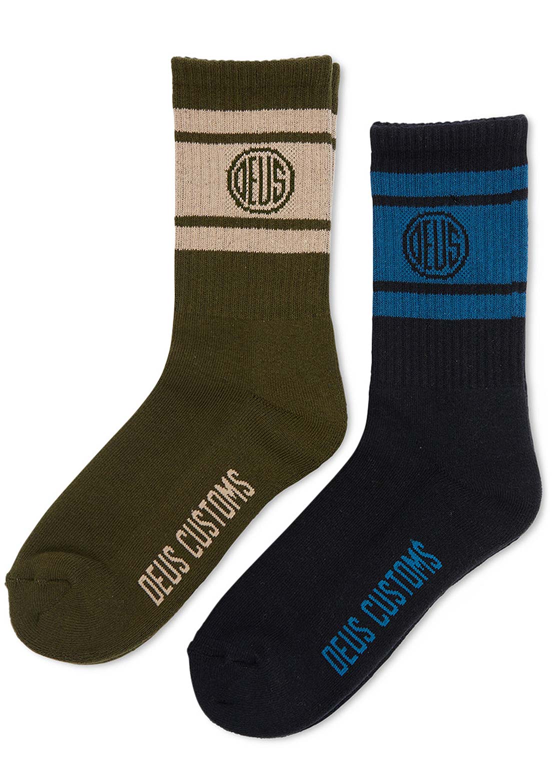 Deus Men's Pill Logo Socks Multi