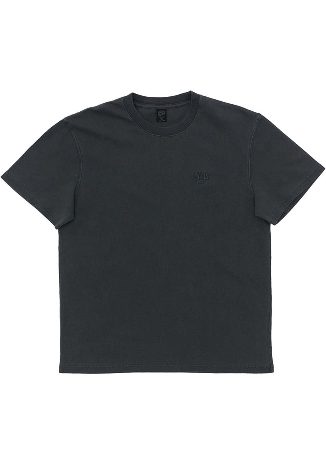 Deus Men&#39;s Shield Garment Dyed T-shirt Anthracite