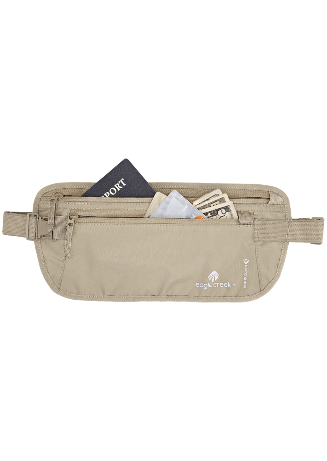 Eagle Creek Rfid Blocker Money Belt Dlx Tan