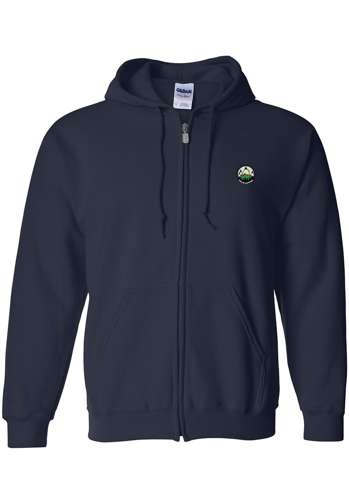 École De La Montagne Cotton Ouaté Zip Adulte Navy