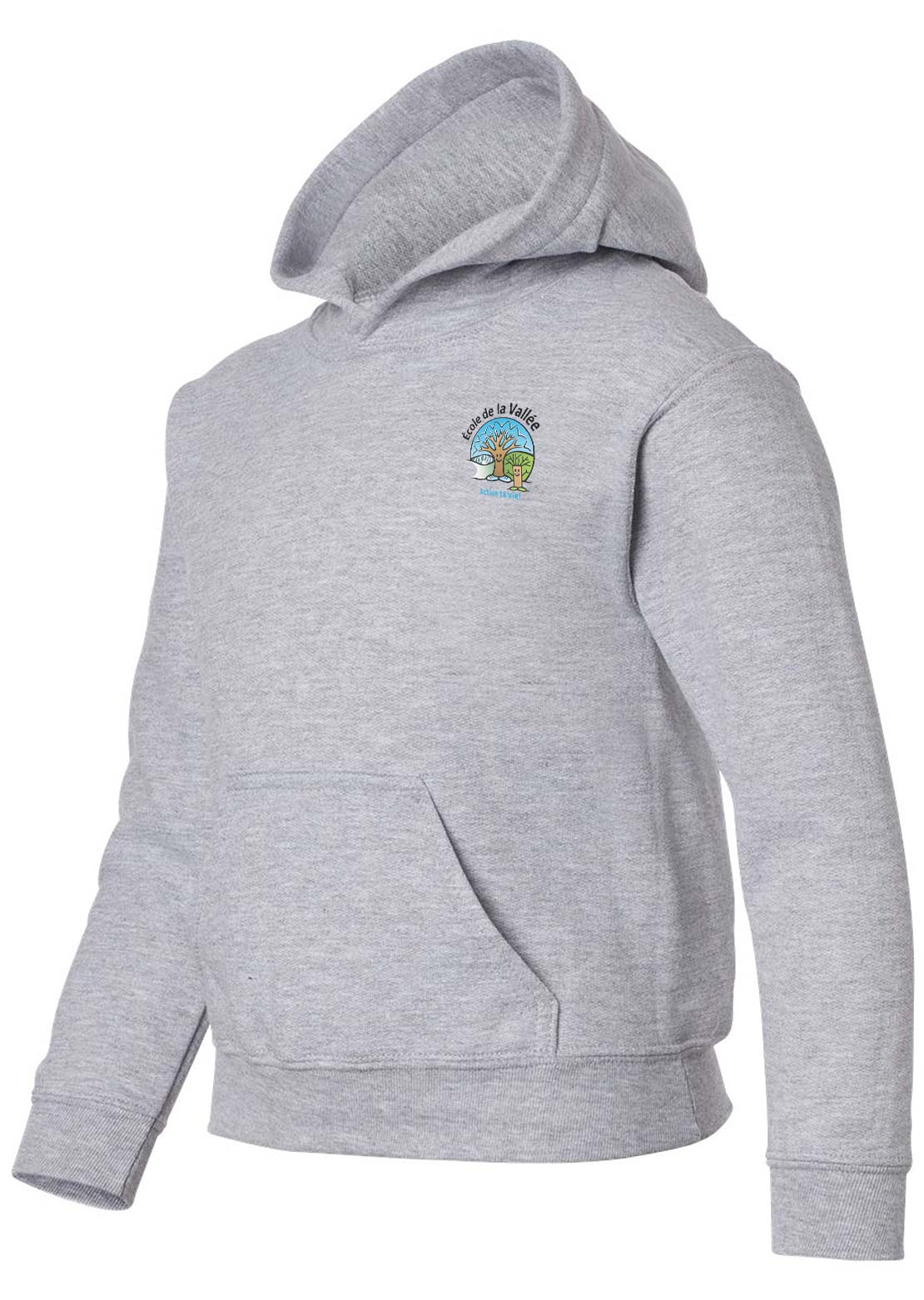École De La Vallée Cotton Ouaté Enfant Sport Grey