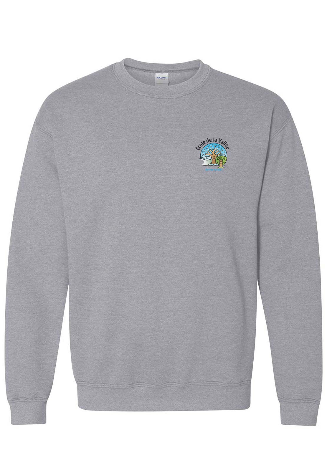 École De La Vallée Crewneck Adulte Sport Grey
