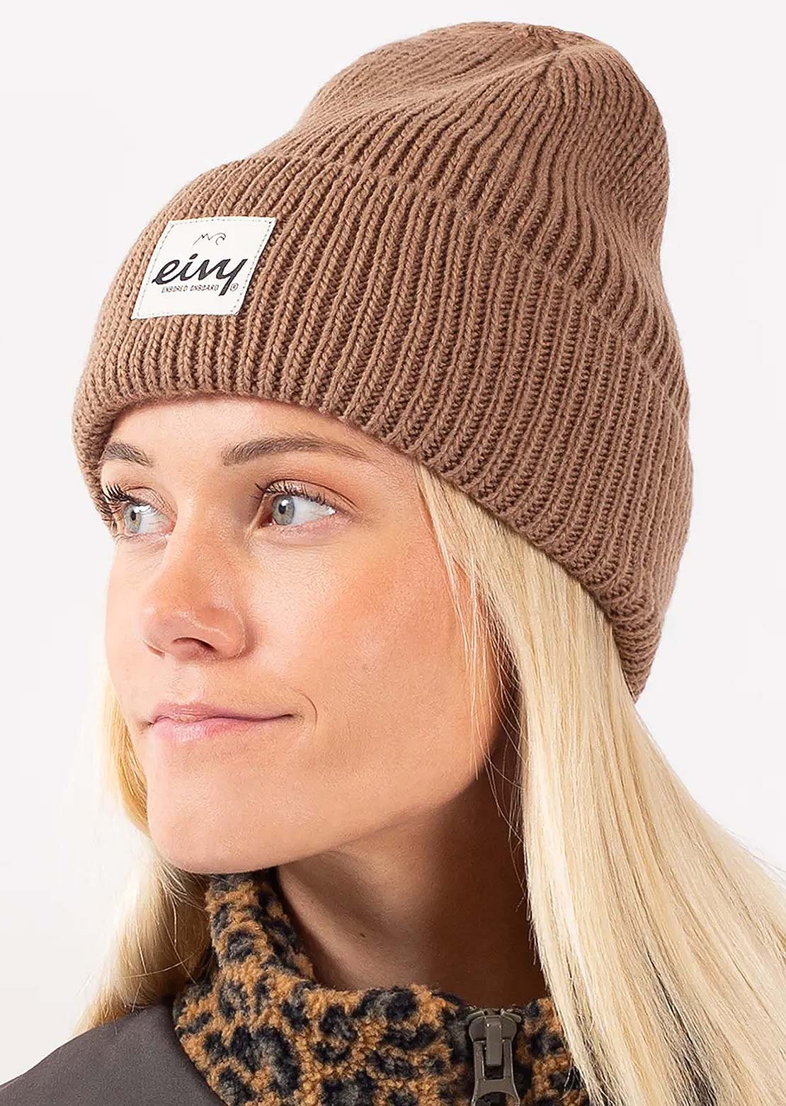 Eivy Women's Easter Rib Wool Beanie Faded Coffee