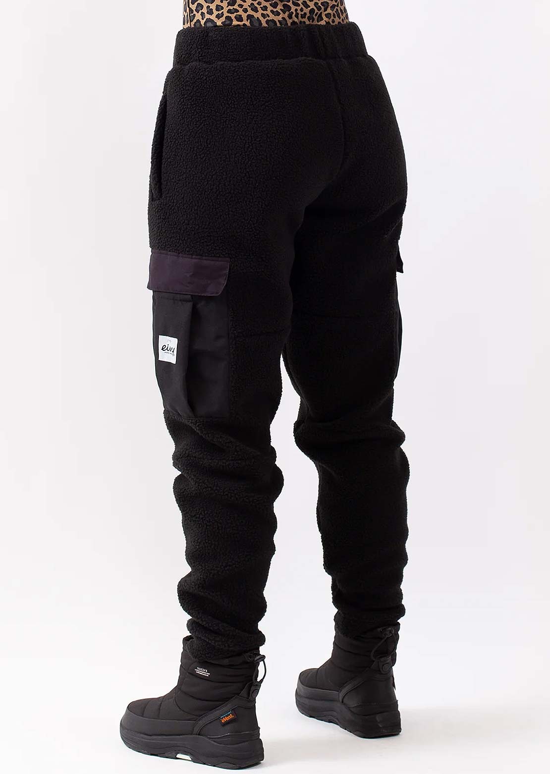 Eivy Women's Cargo Sherpa Pants Black