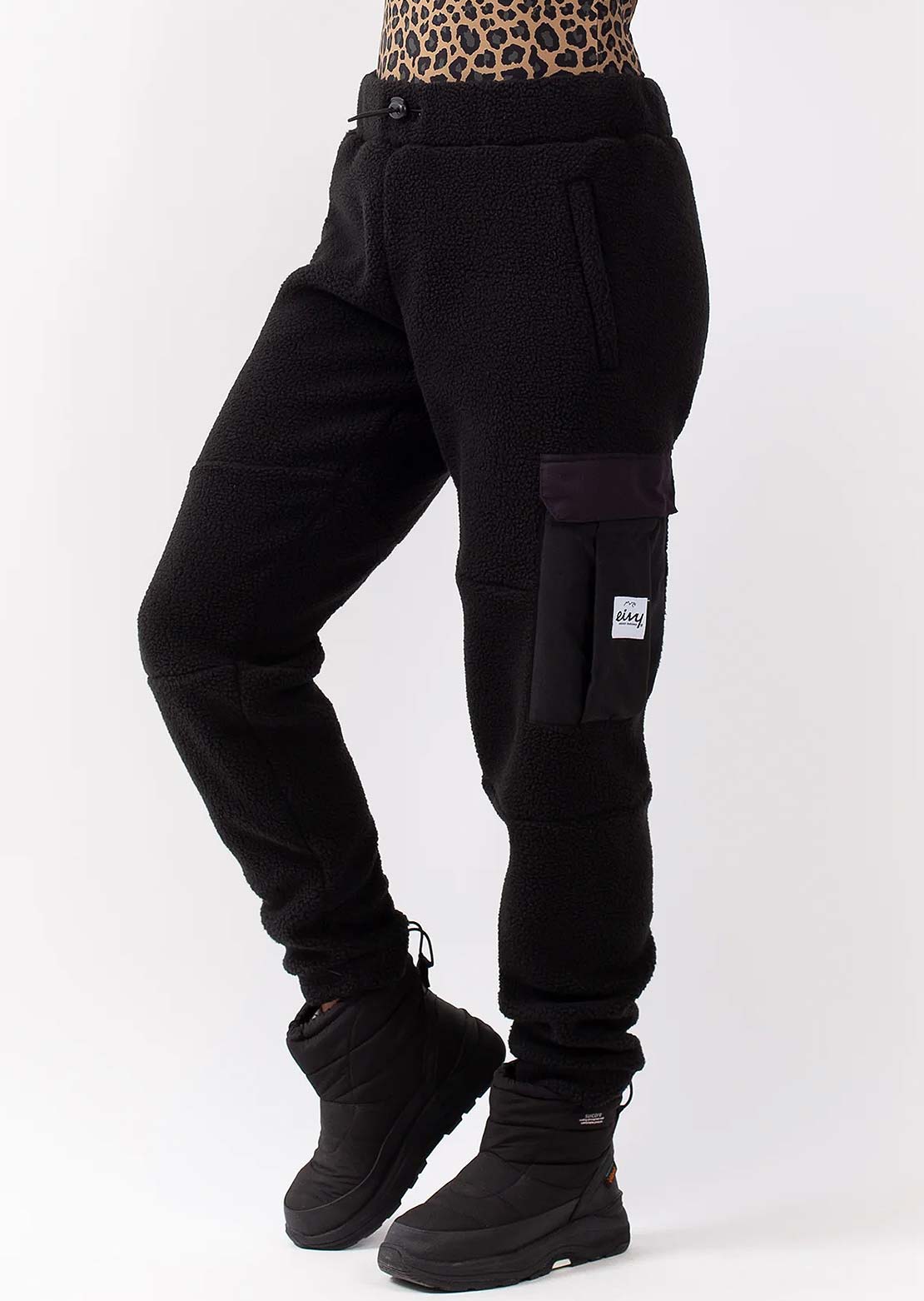 Eivy Women's Cargo Sherpa Pants Black