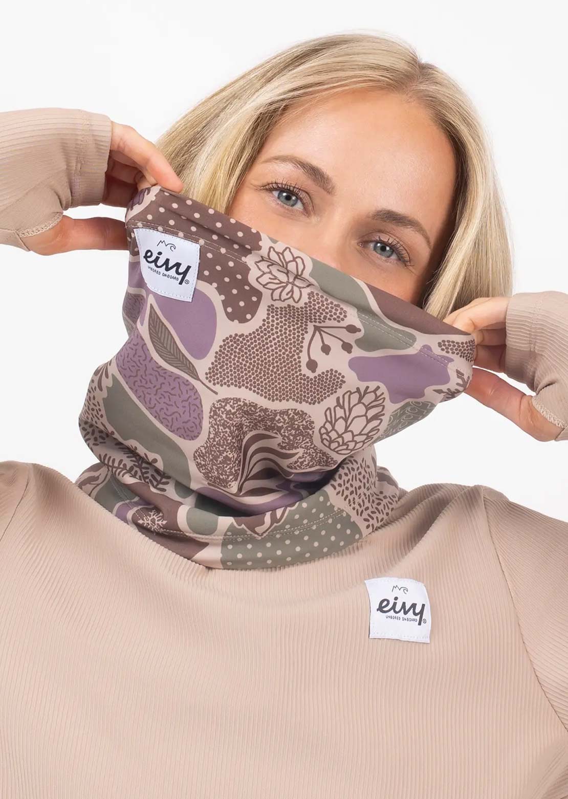 Eivy Women's Colder Beanie Neckwarmer Forest Landscape