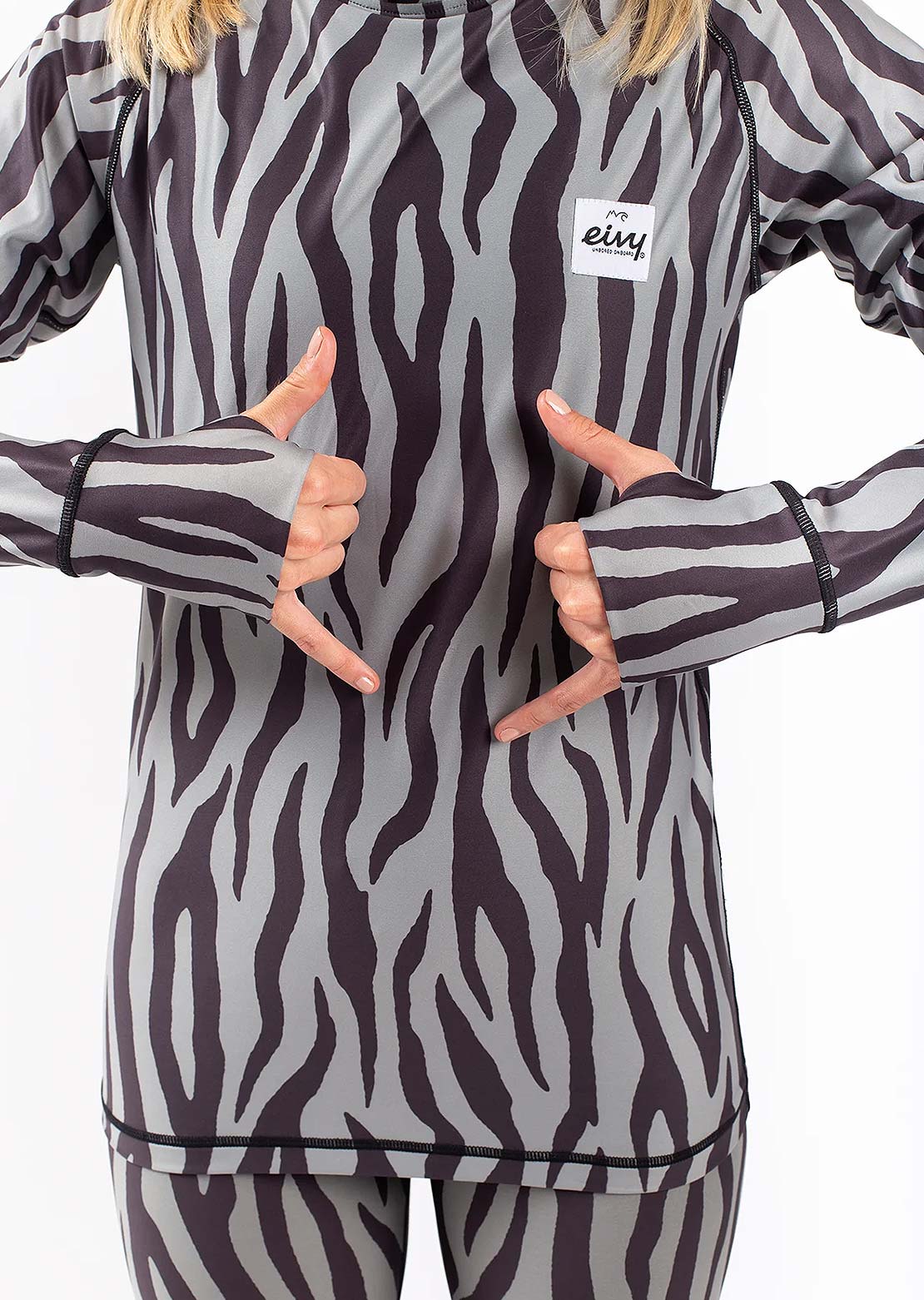 Eivy Women&#39;s Icecold Base Layer Top Zebra Oak