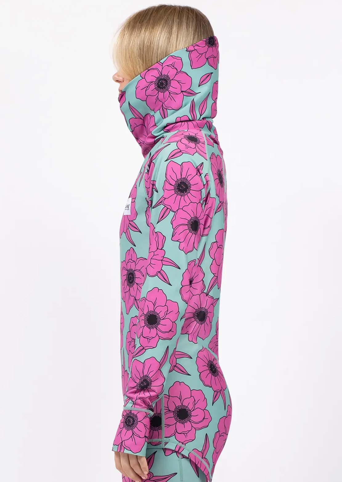 Eivy Women's Icecold Gaiter Top Turquoise Flower