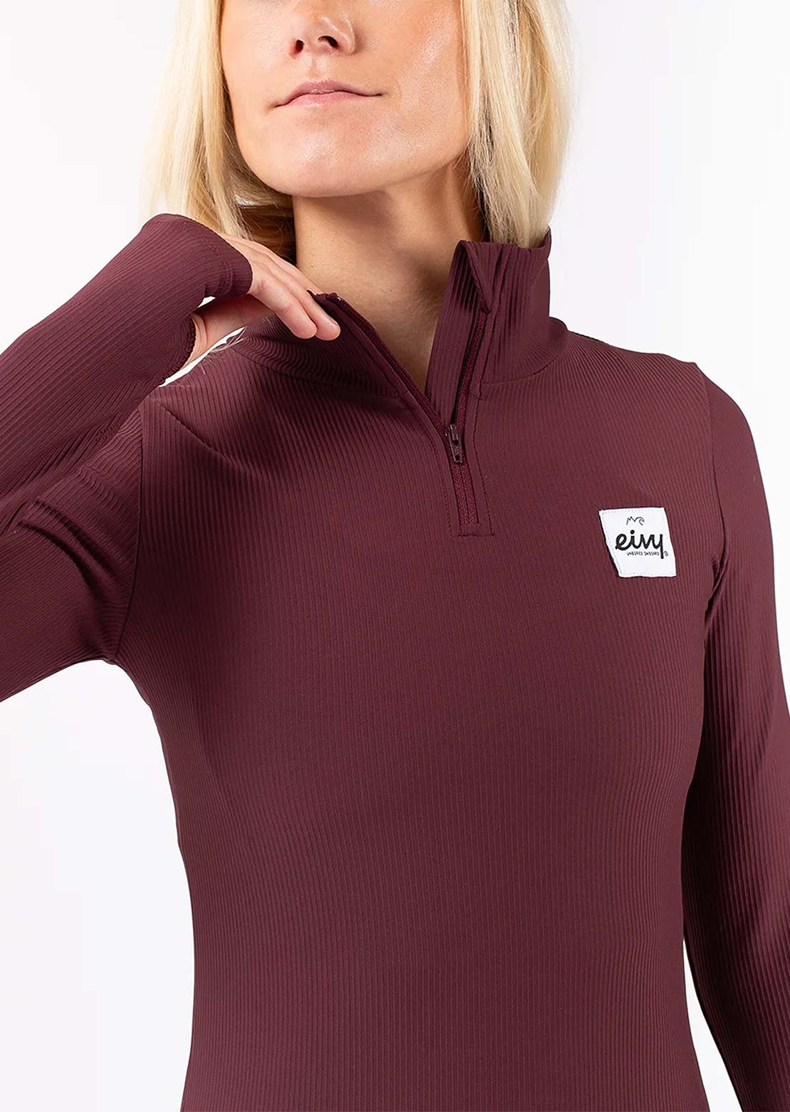 Eivy Women's Journey Rib Base Layer Top Wine