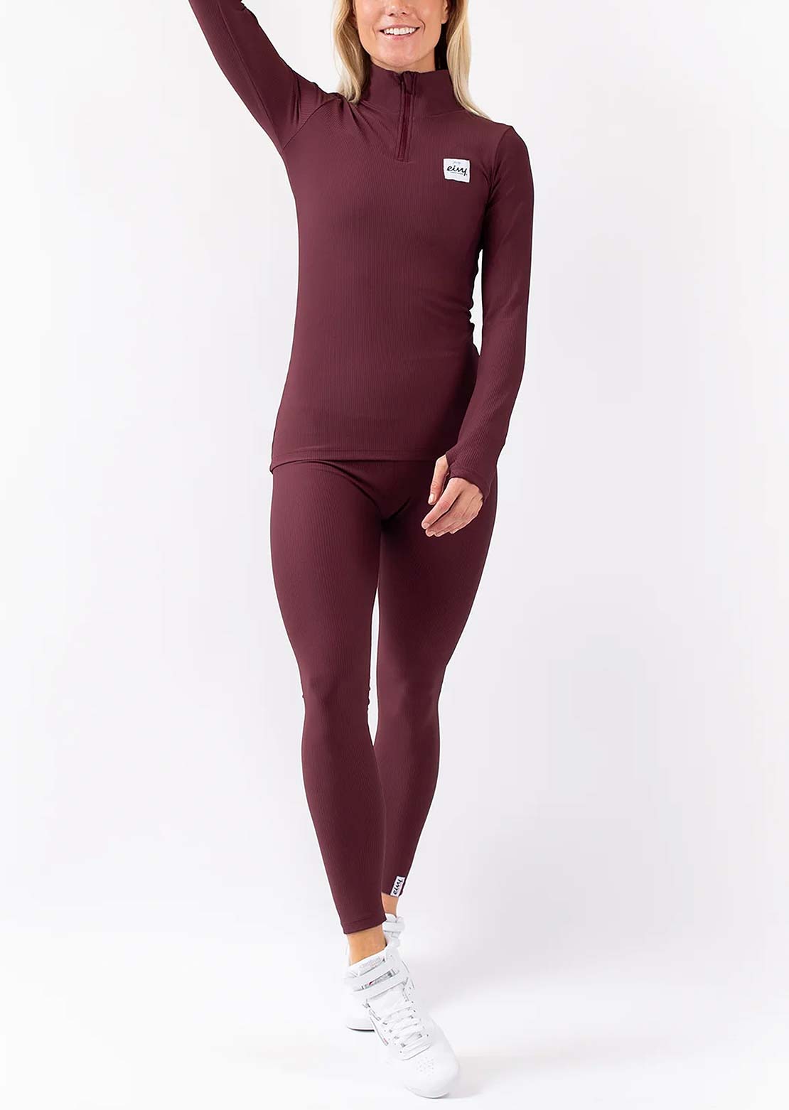 Eivy Women's Journey Rib Base Layer Top Wine