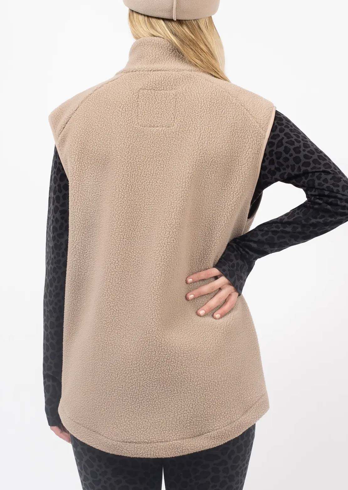 Eivy Women's Lumberjackie Sherpa Vest Sand