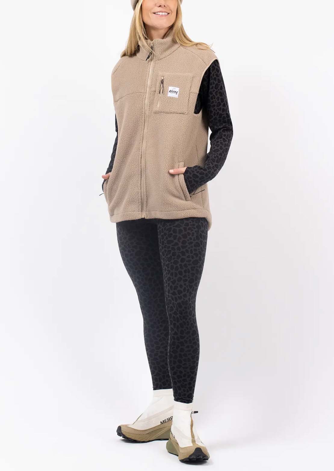 Eivy Women's Lumberjackie Sherpa Vest Sand