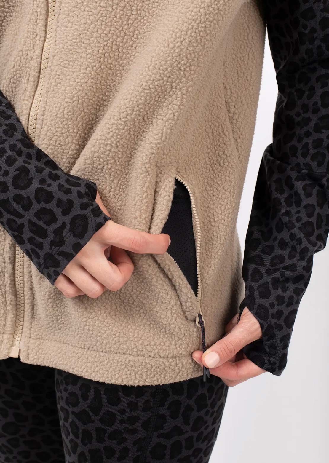 Eivy Women's Lumberjackie Sherpa Vest Sand