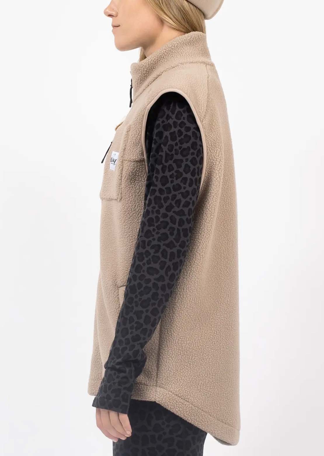 Eivy Women's Lumberjackie Sherpa Vest Sand