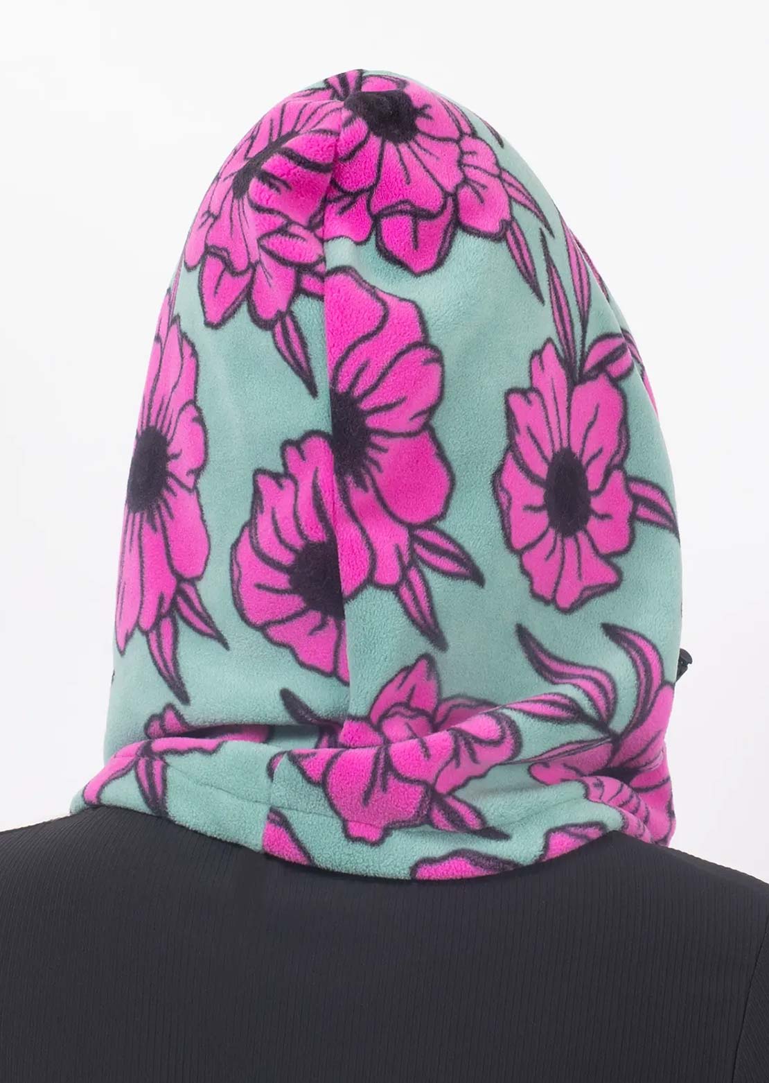 Eivy Women's Mandy Fleece Balaclava Turquoise Flower