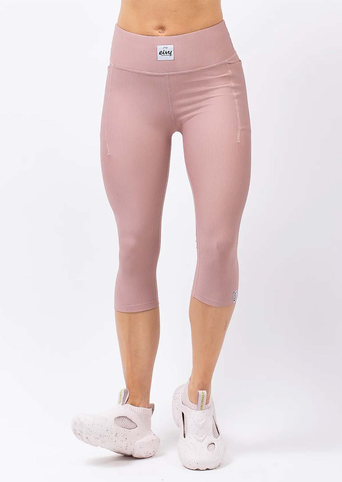 Eivy Women's Pocket Rib 3/4 Base Layer Tights Faded Woodrose