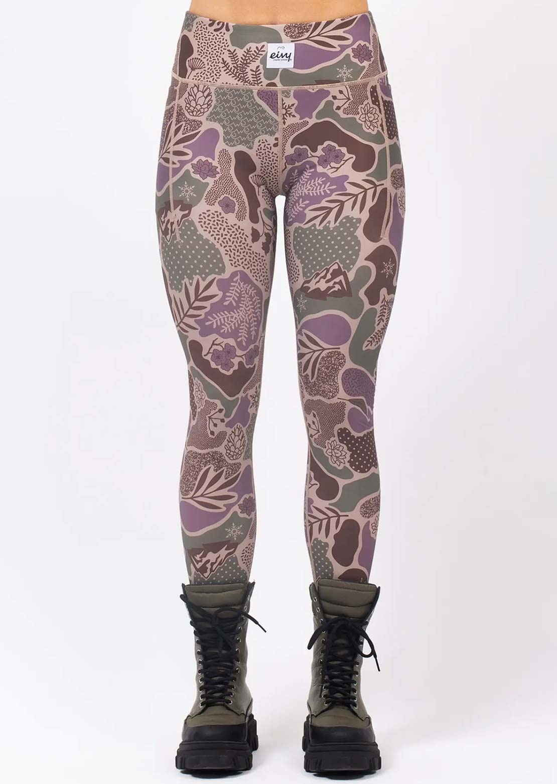 Eivy Women's Pocket Tights Forest Landscape