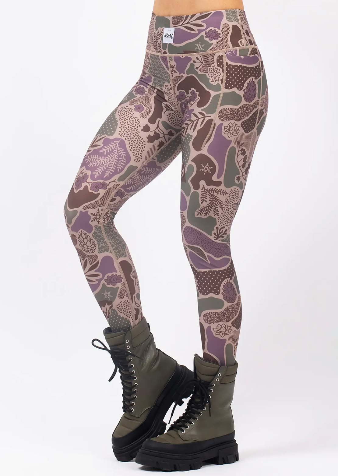 Eivy Women's Pocket Tights Forest Landscape