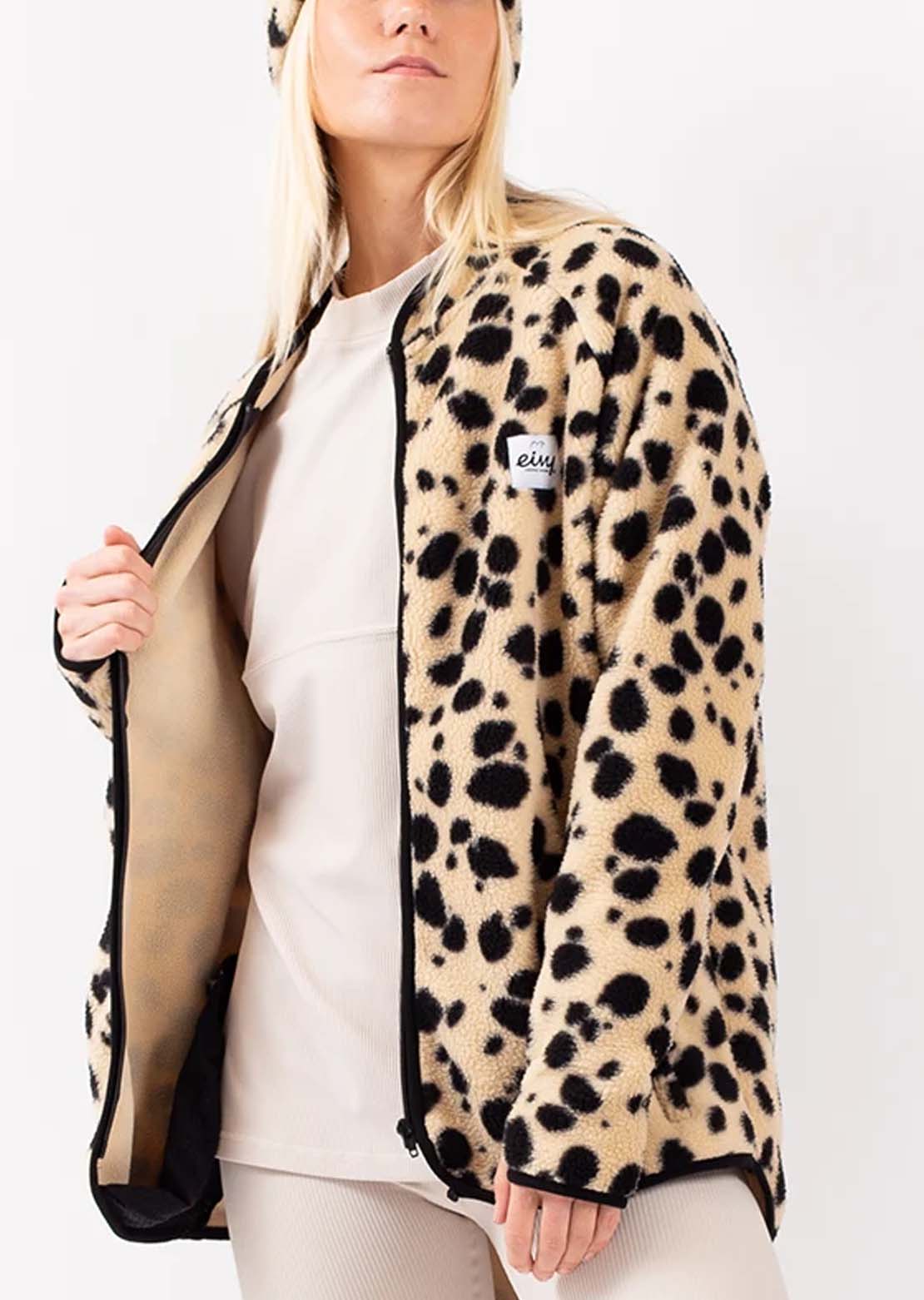 Eivy Women's Redwood Sherpa Jacket Cheetah