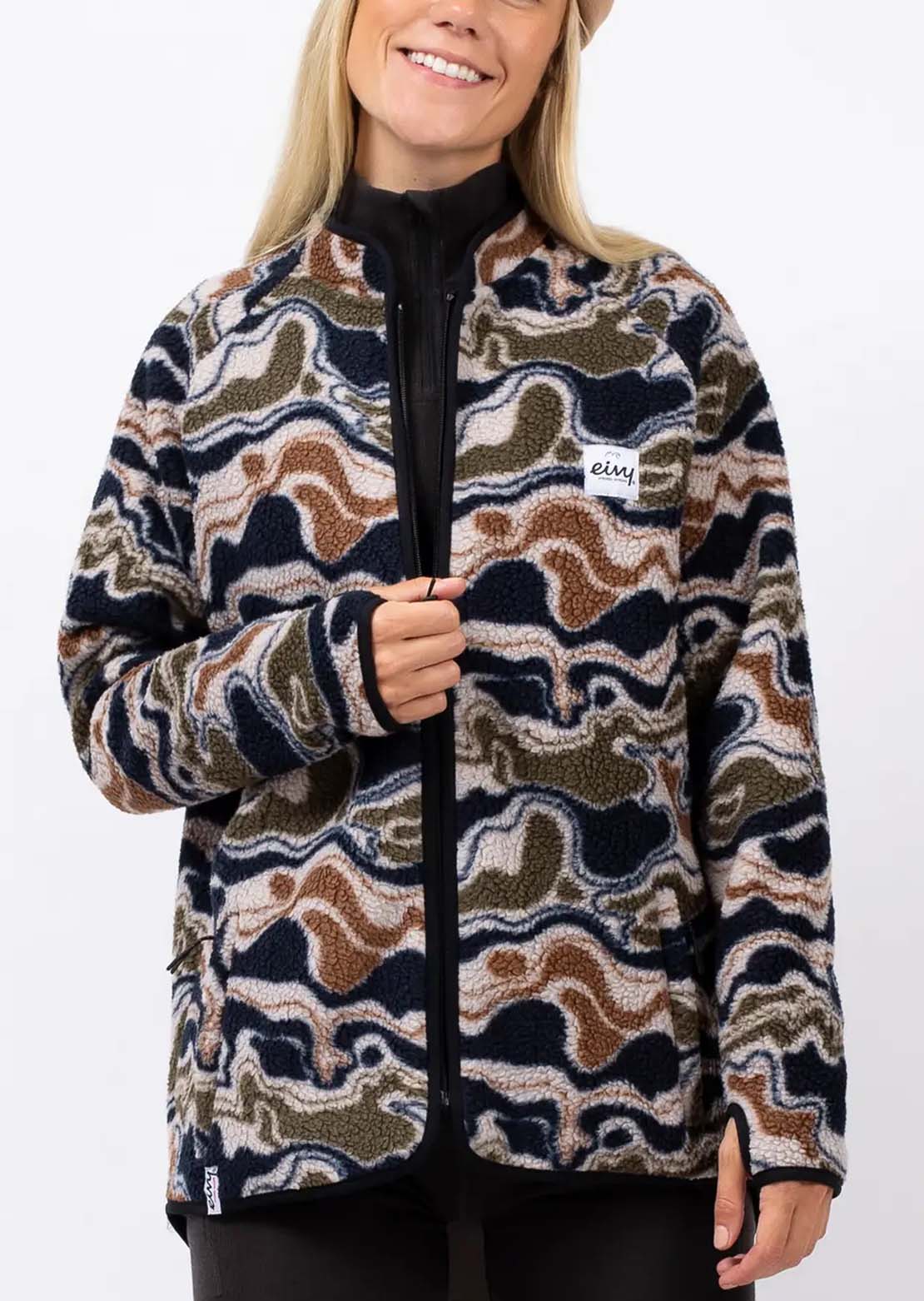 Eivy Women's Redwood Sherpa Jacket Curve Camo