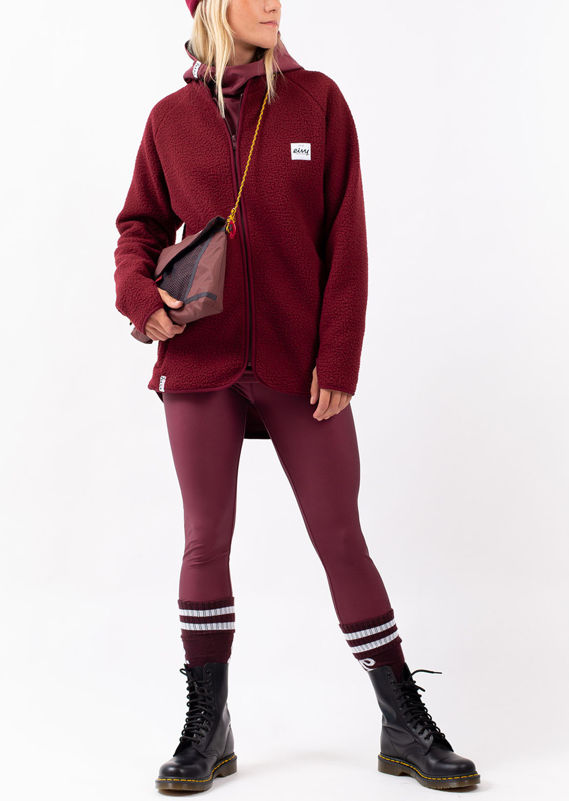 Eivy Women's Redwood Sherpa Jacket Wine
