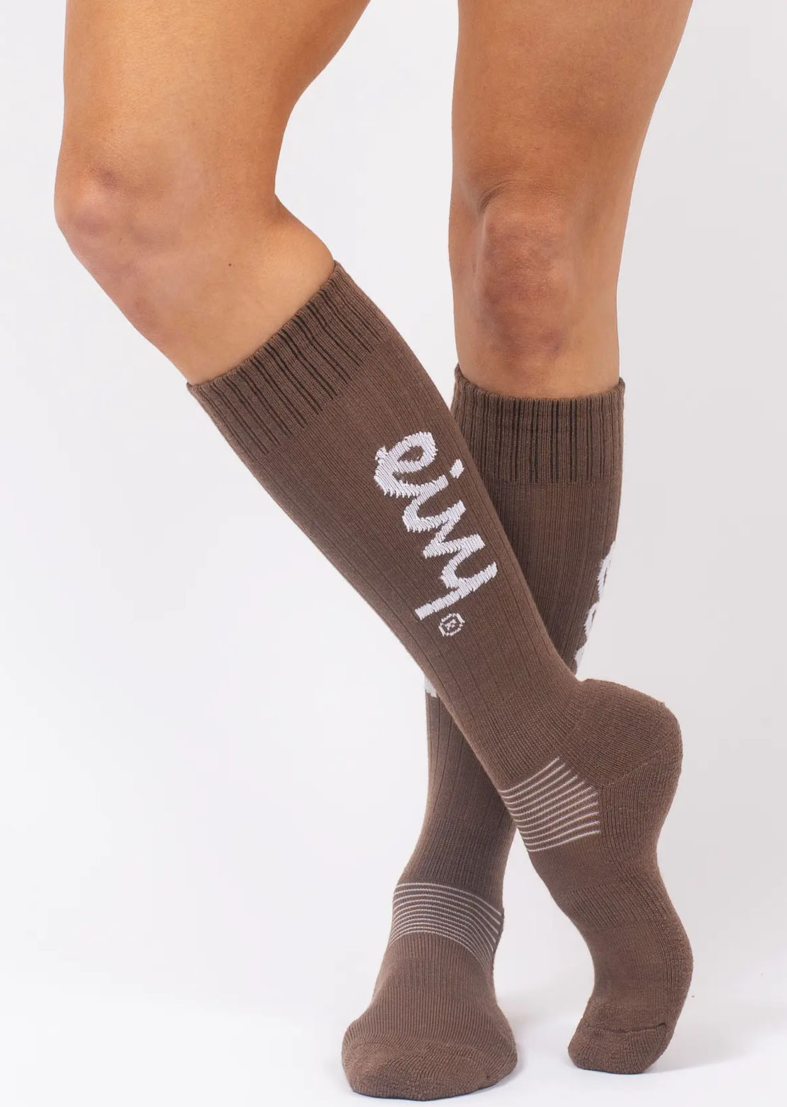 Eivy Women's Rib Wool Socks Brown