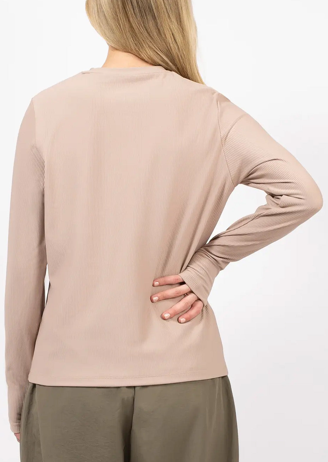 Eivy Women's Versa Loose Fit Rib Top Sand