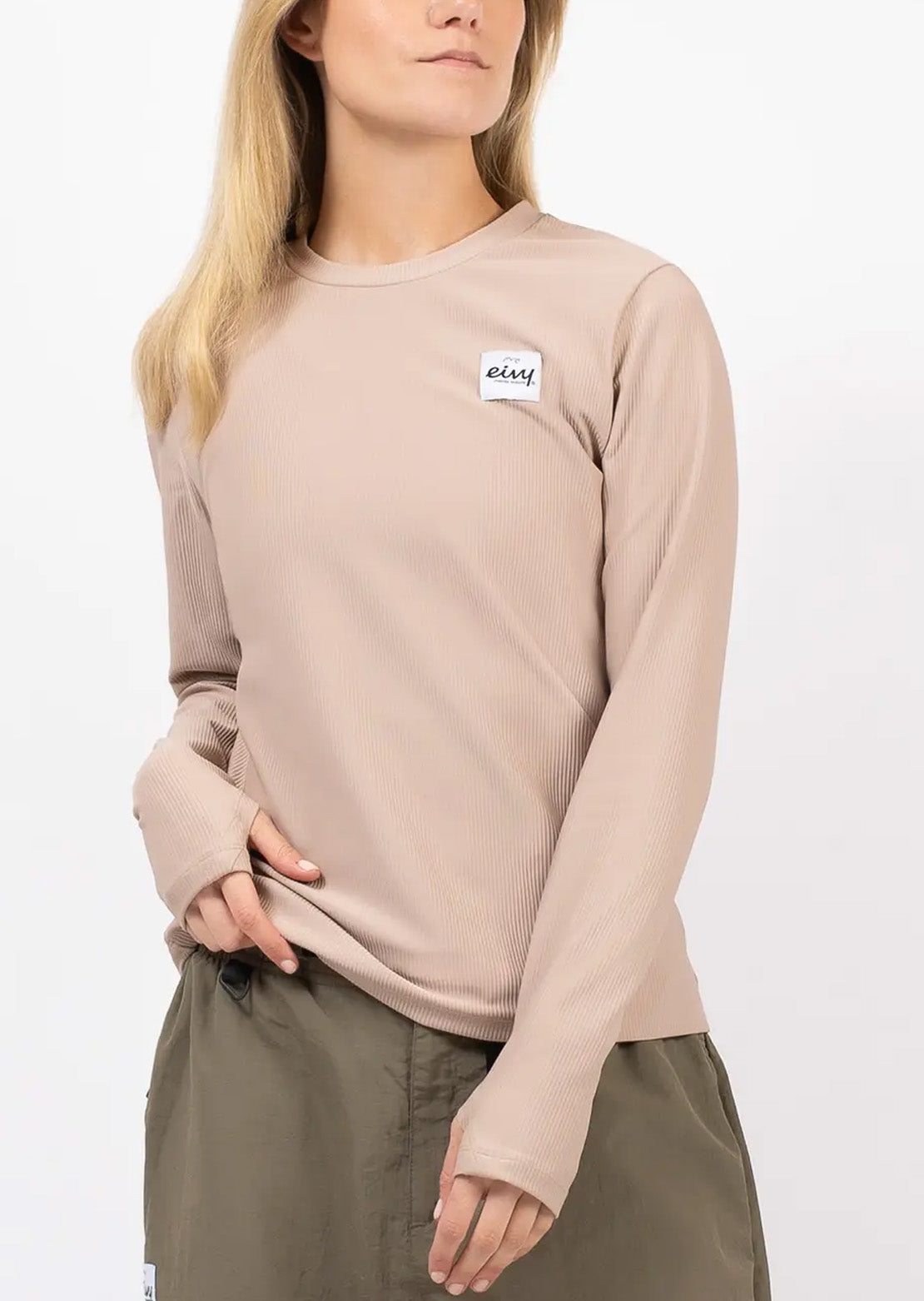 Eivy Women's Versa Loose Fit Rib Top Sand