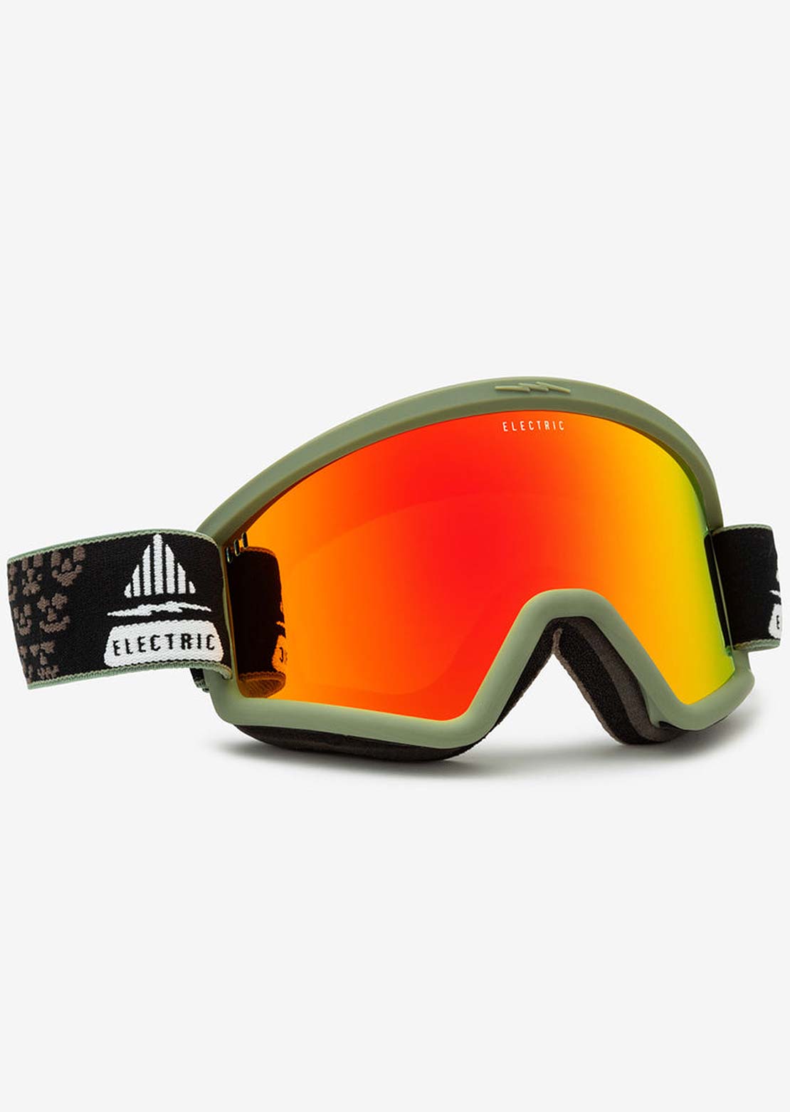 Electric Hex Snow Goggles Drama Moss Black/Red Chrome