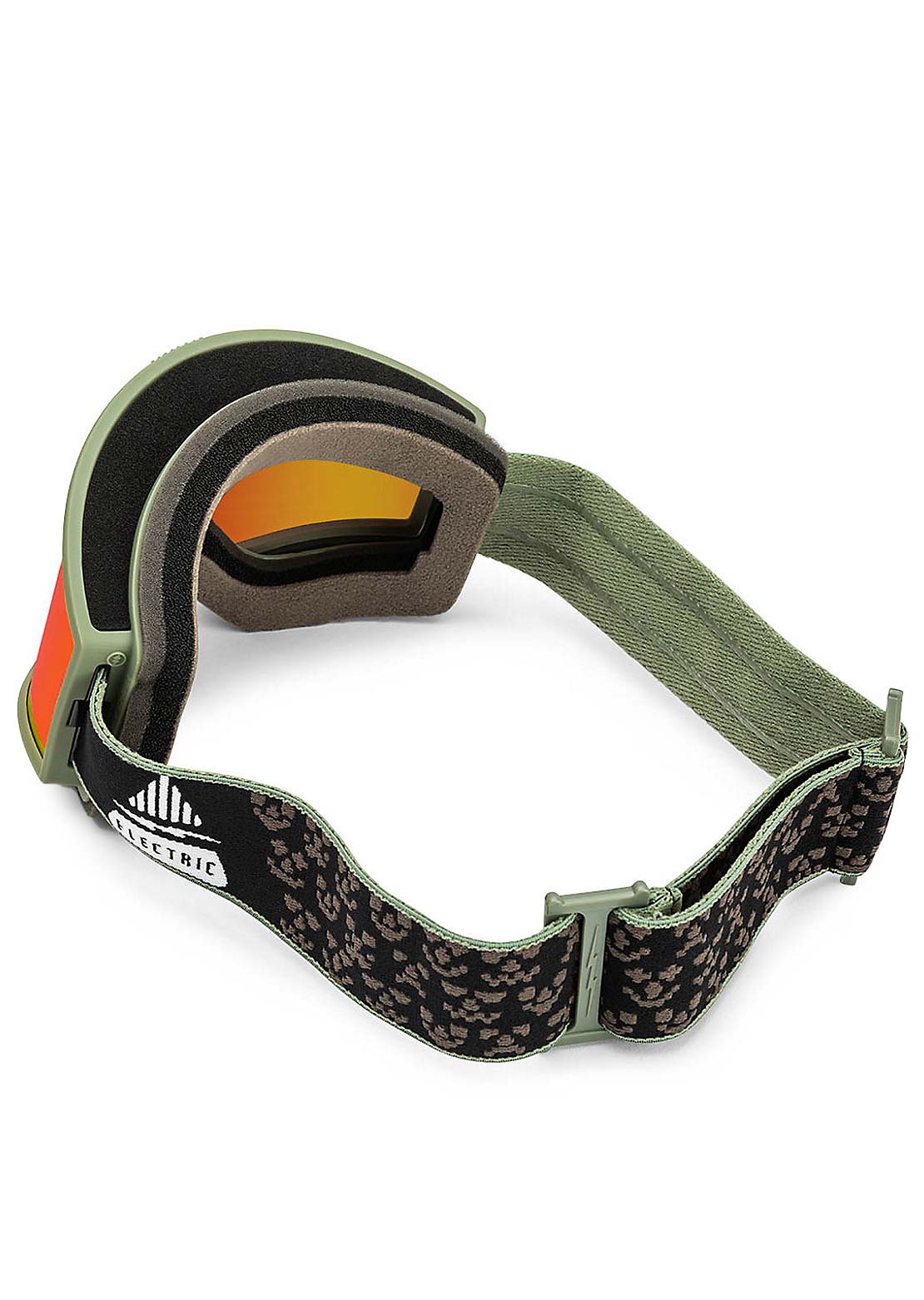 Electric Kleveland Snow Goggles Drama Moss Black/Red Chrome