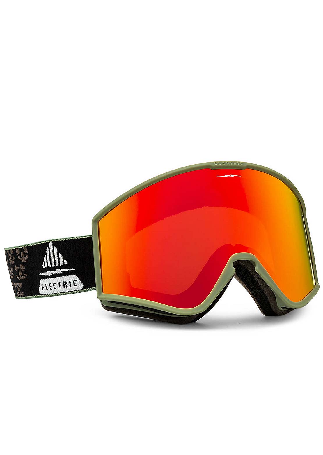 Electric Kleveland Snow Goggles Drama Moss Black/Red Chrome