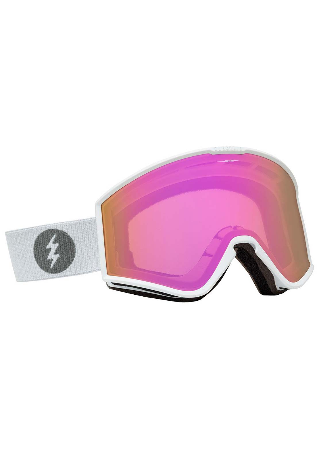 Electric Kleveland Snow Goggles Matte White/Pink Chrome