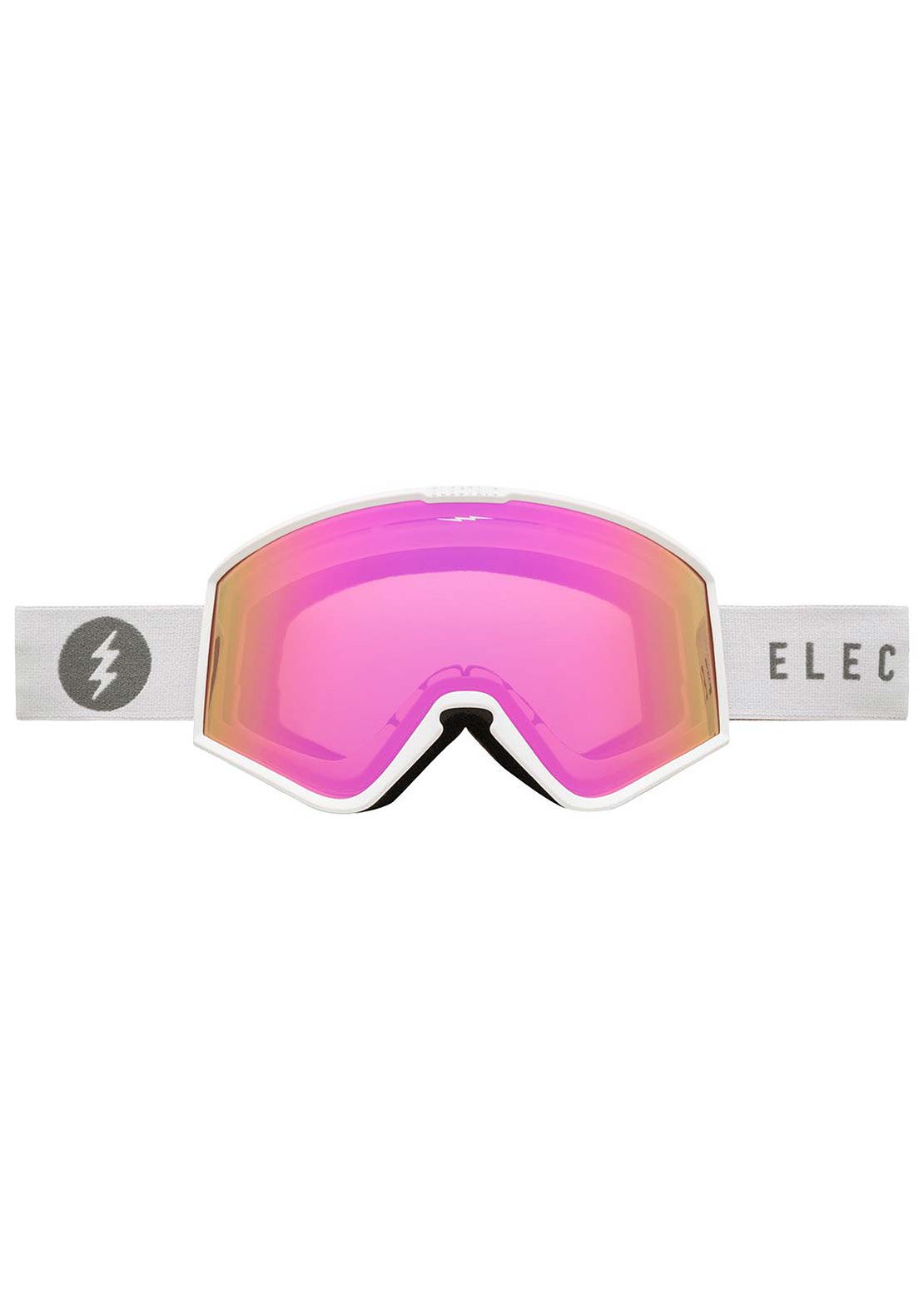 Electric Kleveland Snow Goggles Matte White/Pink Chrome
