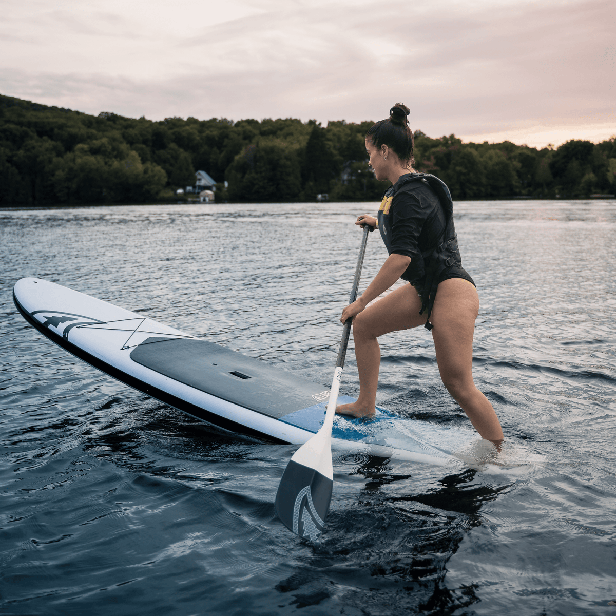 Taiga  ELITE PADDLE - CARBON UD PRO - White & Black - Fix 1 piece