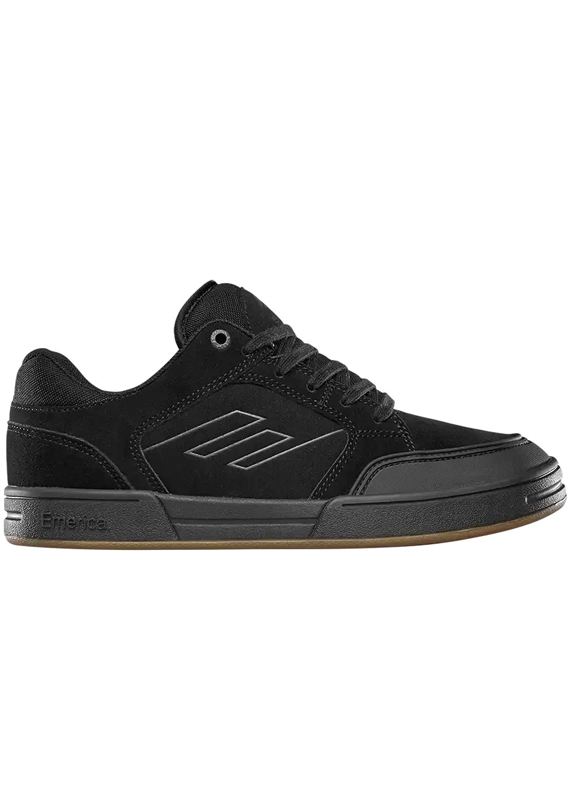 Emerica Men's Heritic Shoes Black/Black/Gum