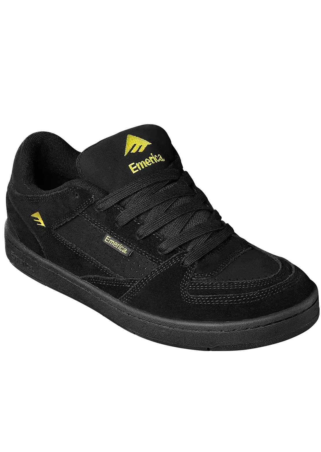 Emerica Men's Mute Shoes Black/Yellow/Black