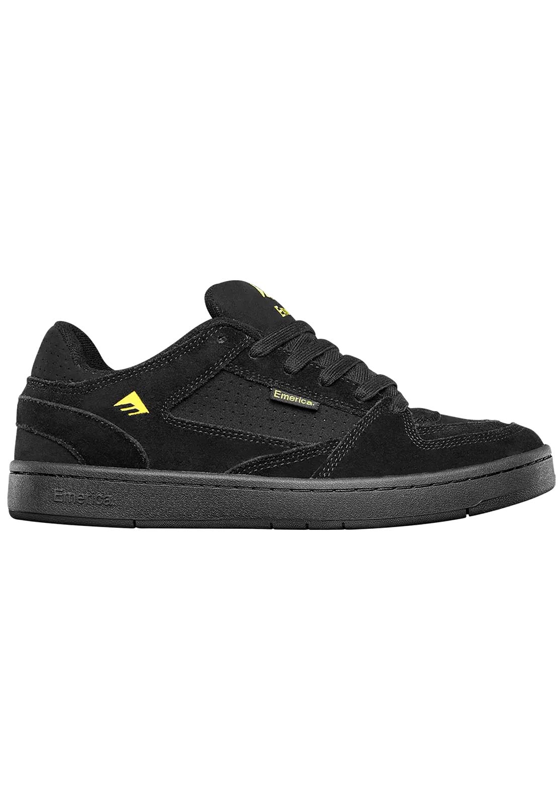 Emerica Men's Mute Shoes Black/Yellow/Black