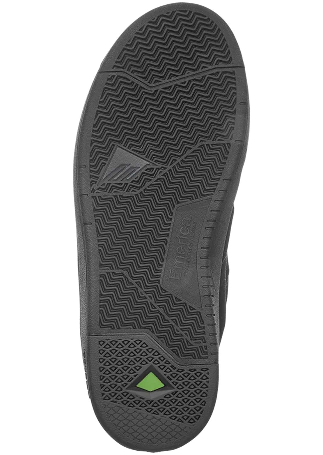 Emerica Men's Mute Shoes Black/Yellow/Black