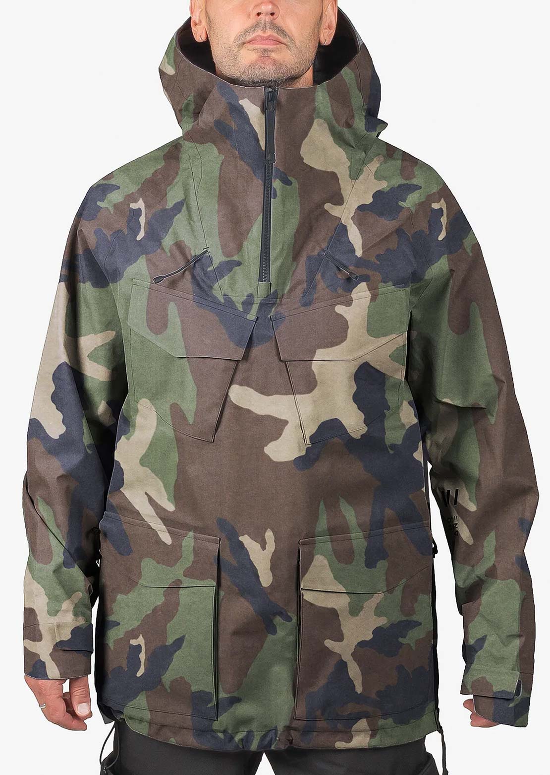 Endeavor Men's 3L Scout Anorak Jacket Woodland Camo