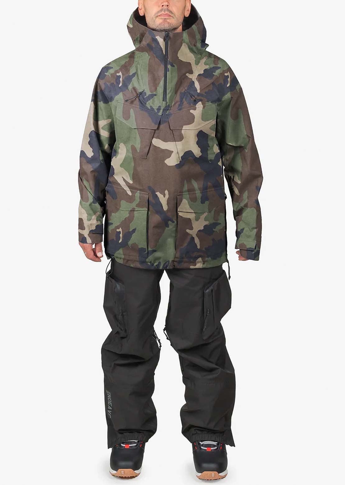Endeavor Men's 3L Scout Anorak Jacket Woodland Camo