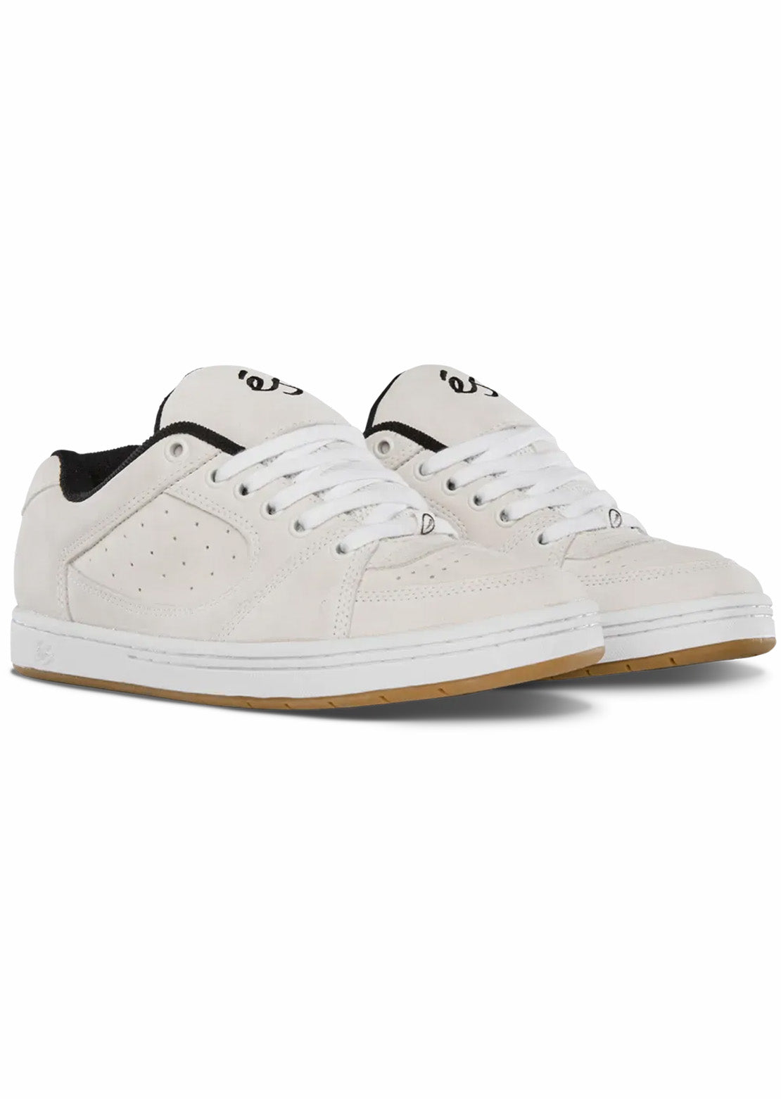 ES Men's Accel Skate Shoes White/Black/White