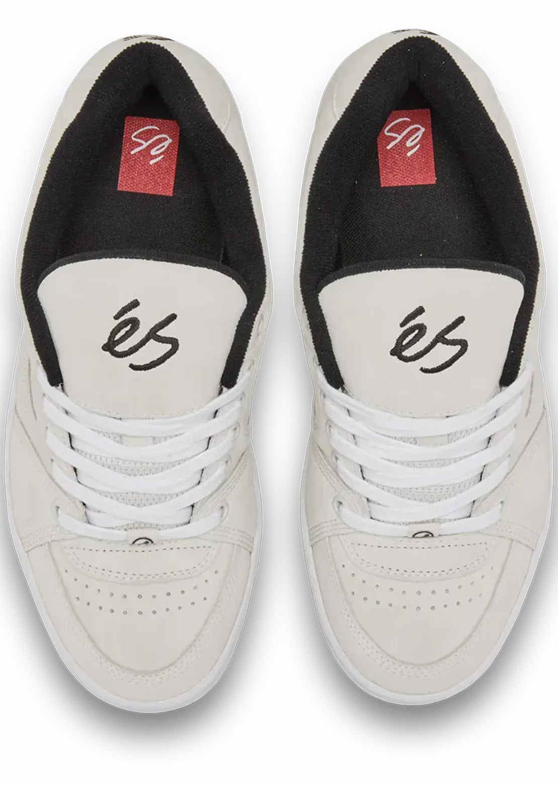 ES Men's Accel Skate Shoes White/Black/White