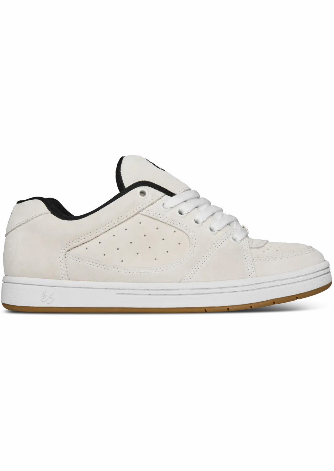 ES Men's Accel Skate Shoes White/Black/White
